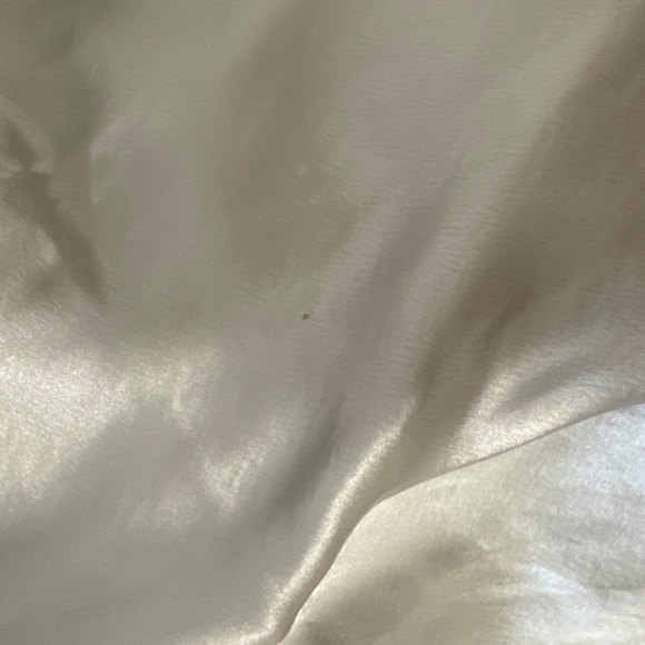 TOPSHOP NWT Silver Fishtail Asymmetric Hem Midi Satin Skirt 8 - Picture 11 of 12